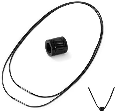 2 Stück 45cm Kunstleder Halskette/Armband Schwarz geflochten Lederkette Lederband 1,5mm/2mm breit Damen Herren Kette für Anhänger mit Edelstahl Verschluss mit 1 schwarzem Wulst