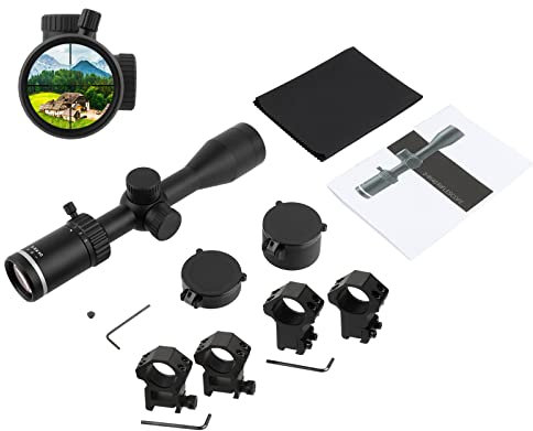 ToopMount Zielfernrohr 3-9x40 Suchervisier mit mechanischer Nullfunktion mit Zoom-Wurfhebel & 20mm Picatinny Weaver Montagering & 11mm Schwalbenschwanzmontageringe