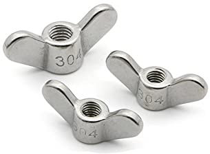 10 Stück M3 M4 M5 M6 M8 M10 M12 Handfest Flügelmuttern Ingot Flügelmuttern 304 Edelstahl (Color : Stainless Steel_M12)