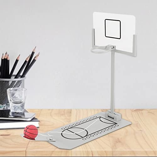 Acouto Mini Panier de Basket-Ball, Jeu de Basket-Ball de Bureau Portable, Jouet de nouveauté Sportif Amusant pour Les Amateurs de Basket-Ball et Les Travailleurs