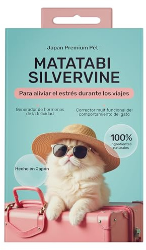 Matatabi Pulver für Katzen | Natürliches Anti-Stress Katzen Pulver für Reisen & Umgebungswechsel | Appetitanregend & Immunsystem stärkend | Alternative zu Katzenminze | 100% Reines Silvervine