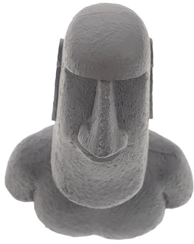 HOLIDYOYO Moai Statue Aus Harz Verspielte Osterinsel Figur Für Schreibtisch Garten Und Kreative Dekoration Charmantes Design Für Fröhliche Atmosphäre Und Vielseitige Anwendung