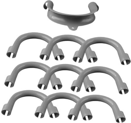 Veemoon 10pcs Washing Machine Drain Hose Holder U-Shape Clamp Flexible Hose Guide Assembly