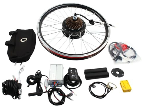 YNAADYH 20 Zoll E-Bike Nabe Motor Umbau Kit 36V 250W für elektrisches Fahrrad Hinterrad 20 Zoll 36V 250W E-Bike Umbau Kit LED elektrisches Fahrrad Hinterrad Motor Nabe