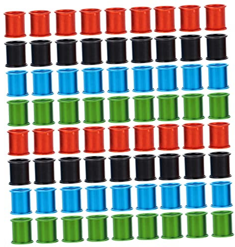 Supvox 100stücke Pigeon Racing Marker Bunte Aluminium Fußringe Für Tauben Hühner Und Andere Vögel Leicht Und Langlebig Zur Identifikation Und Kennzeichnung Von Geflügel