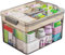 Sevitini Scatola medicinali, 2 strati Scatola porta medicine da casa, Medicinebox, grande capacità, Scatole per medicine con maniglia, per pronto soccorso,medicinali, 31 * 21 * 17 cm (Grigio)