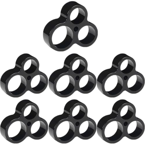 easyBee 7er Set Wandschutz Türklinke Türstopper Griff - Stoßfest Kratzfest Silikon Türschutz für Zimmertüren - Türklinkenpuffer Wand Schalldämpfer - Schwarz