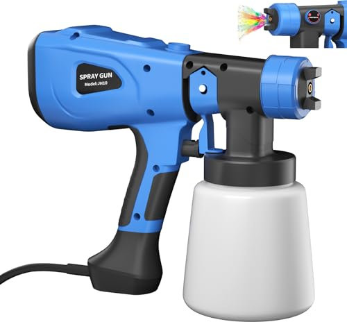 1000ML 1000W Electric Paint Sprayer Spray Painting Gun For Fence Wall Furniture 3 Spray Patterns Adjustable Flow HVLP Electric Spray Gun
