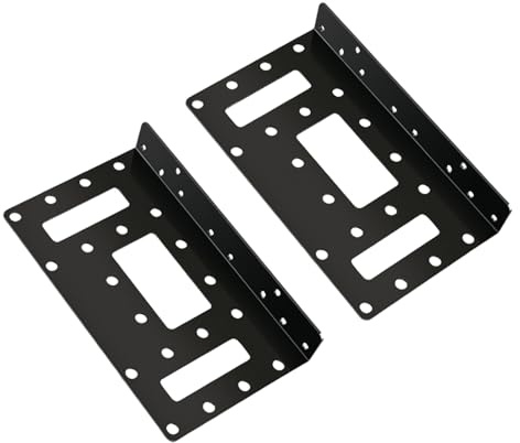 YAOGUI Jaula de disco duro de acero de 6.3 cm y 8.9 cm, soporte de expansión de montaje interno de alta capacidad para almacenamiento de datos de video de juegos