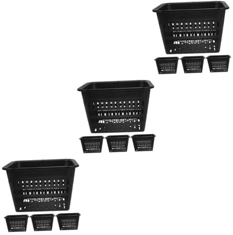 HEMOTON 3 Ensembles Pots Hydroponiques Plastique pour Plantes Pots De Culture Réutilisables pour Jardinage Intérieur Extérieur De Plantation Durable pour 4 Pièces * 3