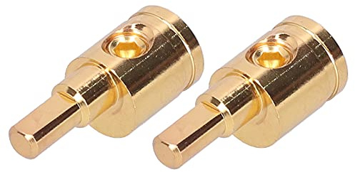 Generic Pure Copper Gold Plated 0GA Wire Reducer Terminal Connector for Car Audio Amplifier Modification