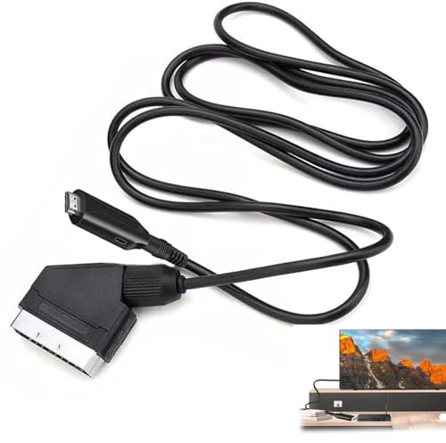 NEKAPLO Adaptador euroconector a HDMI para conversión de vídeo HD 1080P en pantallas modernas