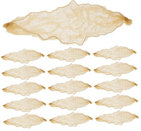 COLLBATH 50 Stück Unsichtbare Haarnetze Hochelastisch Feines Mesh Haarnetz für Ballett Dancer Food Service Frisuren Gold Netz Hairnet für Stilvolle Dutts und Hochsteckfrisuren
