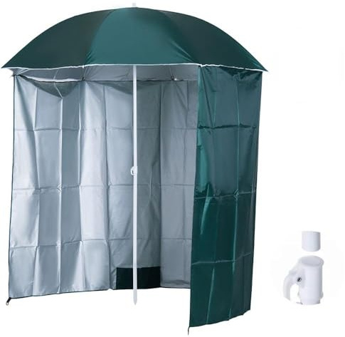 Tienda de campaña de playa de 7 pies con pared lateral, toldo portátil para pesca, camping y patio, refugio ideal para actividades de playa y protección solar