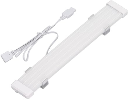 Ejoyous ARGB Extension Cable with Sleeves, Strong Light Guide 5V 3-pin Power Supply Cable with Sleeves Professional DIY Cooling for Desktop Computer (X8 Flat (for Single Or Double 8 Pin Cable))
