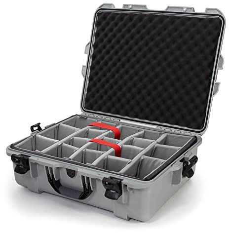 NANUK 945 Wasserdichter Hartschalenkoffer Mit Gepolsterten Trennwänden - Silber