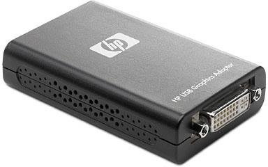 HP Adaptateur vid?o Externe - USB - DVI - pour EliteBook Revolve 810 G1; EliteDesk 700 G1; ProOne 400 G2, 600 G1; Workstation xw4600