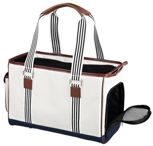 Trixie Elisa Hunde Tragetasche, 20 x 26 x 41 cm, Weiß