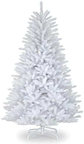 Shatchi 6FT / 1.8M Alaskan Pine White Artificial Christmas Tree Bushy, 550 Tips Xmas Home Decorations, PVC, 180CM / 6FT White