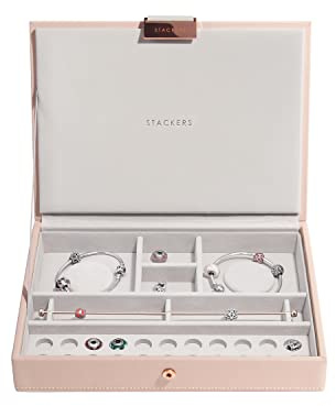 Stackers couvercle classique pour boîte à bibelots en rose pâle