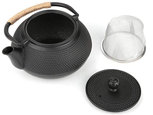 Delaman Non Facile Da Arrugginire Qualità Eccellente, Giapponese + Teiera In Ferro Rimovibile Infusore/Filtro 800Ml Per Foglia Sciolta, Bollitore Teiera In Ghisa Con Teiera In Acciaio