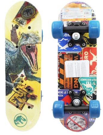 Joy Toy Jurassic World Dominion Mini Skateboard en Bois 43 x 12 x 8 cm, Grand