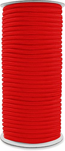 Allzweck Outdoor Seil 60 Meter in verschiedenen Stärken Farbe Rot Größe 5mm