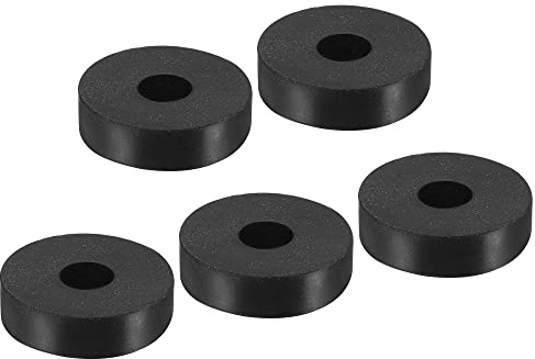 sourcing map Anti Vibration Rondelle 26 x 7.8 x 7mm Ronde Joint Entretoise pour Central Climatiseur, Noir Paquet de 5