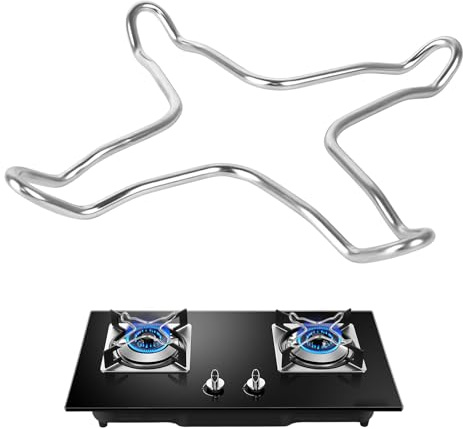 Support Universel pour Cuisinière, Réducteurs de Gaz Support Wok, Réducteurs de Gaz en Acier Inoxydable, Anneau de Wok, Casserole Support de Poêle à Gaz, pour Cafetière Cuisinière à Gaz Cuisine
