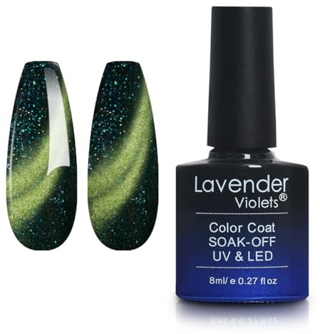 Lavender Violets 8ml Gel Nail Polish UV LED Soak Off Nail Lamp Curing Manicure Pedicure Classical Coloured Bottle Cat Eye Effect D369