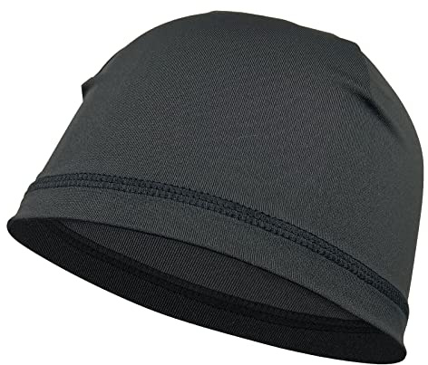 PAX Beanie Cycling Skull Caps, Black Helmet Liner, Sweat Breathable Moisture Wicking Running Hat for Outdoor Sport. Warm in Winter and Cool in Summer