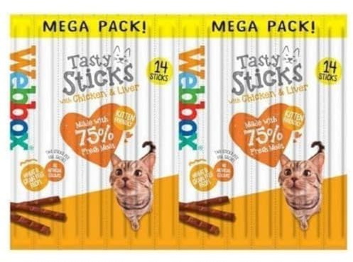 Webbox Cat Tasty Sticks Chicken 14pk