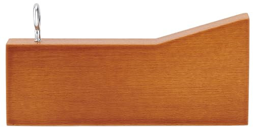 BENECREAT 5.1x2.3x0.6 inch Handmade Artist's Color Checker, Beechwood Painting Color Accessories Tool for Correct Mix of Oil/Acrylic Paint, Hole: 8mm