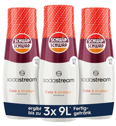SodaStream Sirup 3x Schwip Schwap - 1x Flasche ergibt 9 Liter Fertiggetränk, Sekundenschnell zubereitet und immer frisch, 440 ml