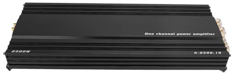 KIMISS 2500 W Auto-Verstärker, Leistungsstarker Digitaler Auto-Verstärker aus Aluminiumlegierung für Auto-Soundsystem