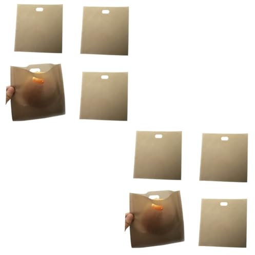 Healeved 8pcs Sealable Toast Bags Reusable Sandwich Wraps Bread Pizza Holder Dishwasher Safe for Toaster