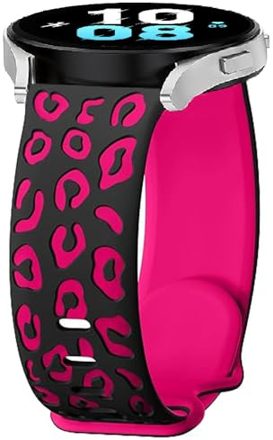 BYISYUE Leopard Replacement Band for Redmi Watch 5 Lite/Watch 5 Active, 22mm Silicone Sport Watch Strap for Samsung Galaxy Watch 46mm/Watch 3 45mm/Gear S3 Classic/S3 Frontier