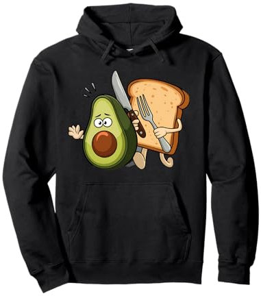 Avocat Et Pain Avec Couteau Et Fourchette Sweat à Capuche