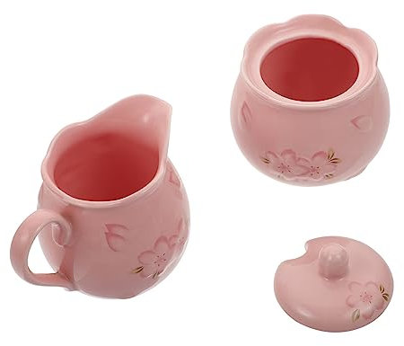 PHENOFICE 1juego Cerámica Con Diseño Relieve y Azucarero Con Tapa Para Café y Para y Restaurantes