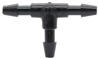 20 piezas conector de manguera de jardín de 3mm con púas iguales en T Micro tubería de riego por goteo conector de púas piezas de conexión del sistema de riego