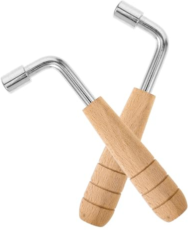 MILISTEN Harfenstimmwerkzeug 2stücke und Edelstahl mit 7-eckigem Griff für Präzises Stimmen von Saiteninstrumenten Wie Harfe und Autoharp