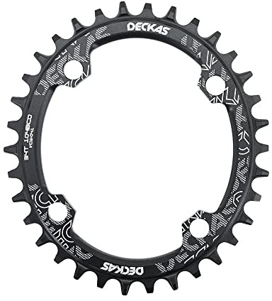 LKfjnhePF Kettenblatt Ovaler Kettenblatt 10. 4BCD. Zum MTB Fahrrad-Fahrradkettenring 32T 34 36 38T Ultraleicht-Zähne-Kettenrad 104 BCD(44T)