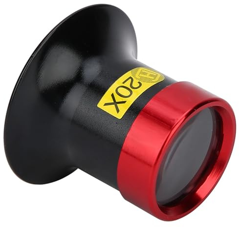 Msiud Loupe horloger 20x Alliage Aluminium Verre Saphir Anti-Rayures