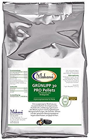 Makana Grünlipp 30 PRO Pellets für Pferde, 1000 g Beutel