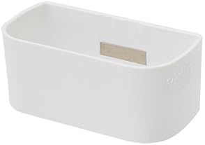 KalaMitica - Magnetischer Stifthalter, Markerhalter, Blumentopf - Behälter für Magnettafel, Kühlschrank und Andere Magnetische Oberfläche - 13,8 x 6,7 x 5,7 cm - Weiß