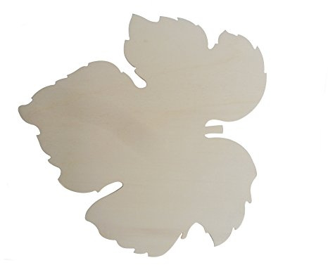 colorcoop Sagoma Foglia di Vite in Legno sottopiatto 2 Pezzi