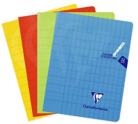 Clairefontaine 303794C Cahier 17x22 32p Double Ligne 3mm Verticale
