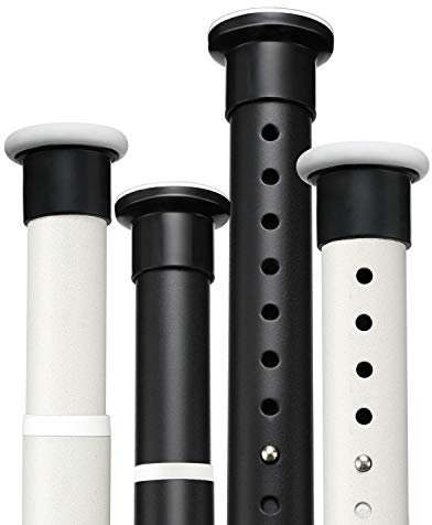 KINLO 310-360cm Teleskopstange Duschvorhangstange ohne Bohren Beige verstellbare aus Edelstahl Duschstange Gardinenstange Kleiderstange Gardinen für Dusche und Badewanne