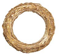 DekoPrinz® Strohkränze, 1 Stück | ø 55 cm Durchmesser | 8 cm Stärke | Strohrömer, Türkranz, Deko-Kranz, Kranz-Rohling, Strohring