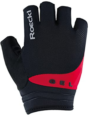 Roeckl Sports Fahrradhandschuh ITAMOS 2, High Performance Handschuh, Schwarz/Rot 9